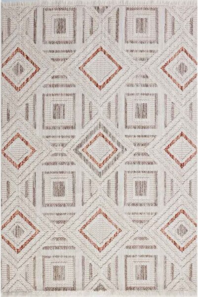 GÜMÜŞSUYU Deco Point 15763 Geometrik Antitoz Kiremit Halı