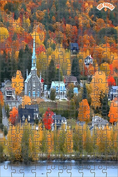 Teona Ahşap Rengarenk Ağaçlar Arasında'ki Lüks Evler Çift Katlı Çerçeveli Ası...