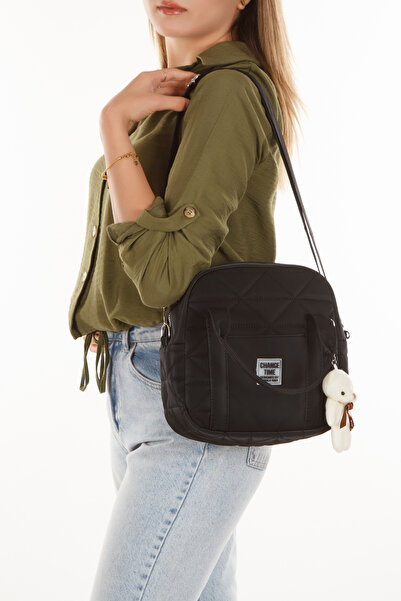 Newish Polo حقيبة يد وكتف بونديت نسائية مبطنة ومزخرفة - هدية سلسلة مفاتيح على...