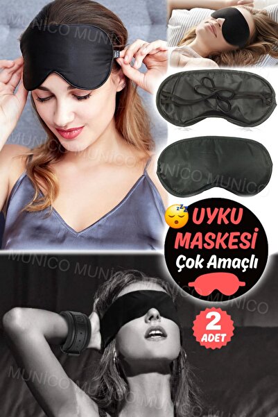 Munico 2 Adet Sexy Fantezi Amaçlı Siyah Göz Bandı Kör Çiftleme Birliktelikli ...