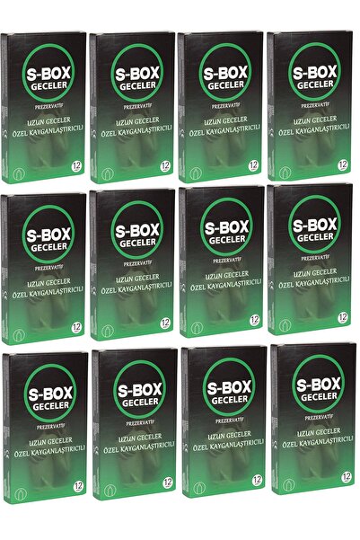 S-Box 144 X S-BOX GECİKTİRİCİLİ PREZERVATİF FIRSAT PAKETİ