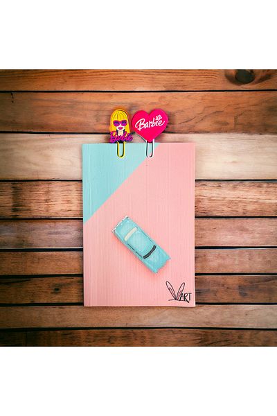 Crocs Barbie and Pink Heart 3D σελιδοδείκτης - Σετ 2 (Notebook Visual Purpose)