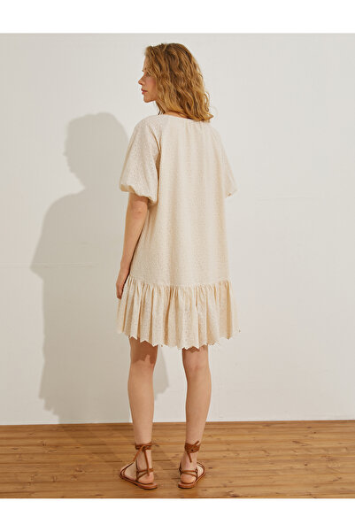 Koton Minišaty s balonovým rukávem Bohemian Tassel Detailed