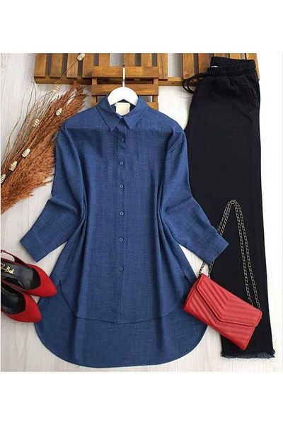 Front short back long tunics best sale