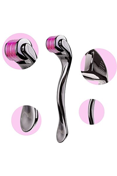 CNGZSHOP Saç Sakal Çıkarma İğnesi Titanyum İğneli Roller Cilt Bakımı Dermapen...
