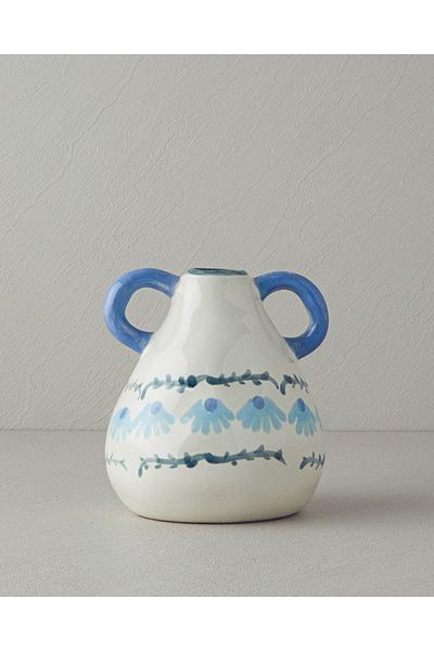 English Home Sylvia Stoneware - Βάζο Πολύχρωμο Σχέδιο