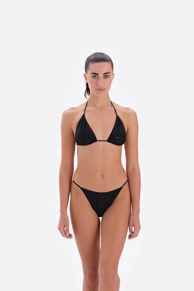 Eros 3337Bk Modell Schwarzer Triangel-Bikini - Textil
