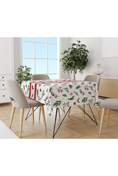 Evmila Novogodišnji stolnjak sa uzorkom od baršunaste teksture