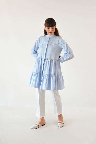 Rukayyel Baby Blue Alice Layered Tunic