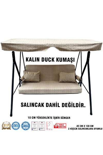 Vip Home Concept Lüks DUCK Vip Salıncak Minder Seti 10 CM Süngerli Tenteli Sa...