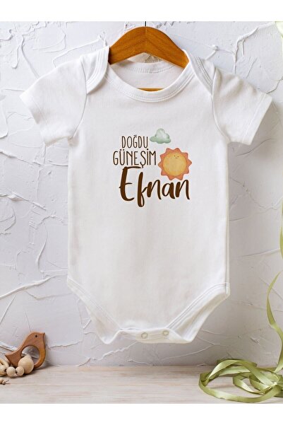 Homamia Kişiye Özel Isimli Tek Zıbın Bebek Body ( Iletilen Isim Ile)