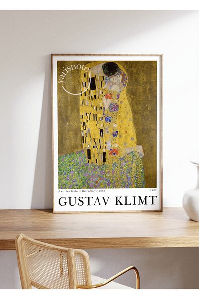 Yaris Note Gustav Klimt - Σχέδιο αφίσας The Kiss χωρίς πλαίσιο