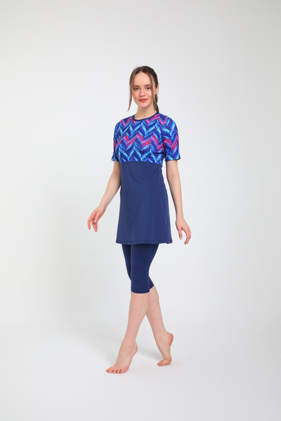 Chelly Μισό κλειστό κοντομάνικο μαγιό Hijab