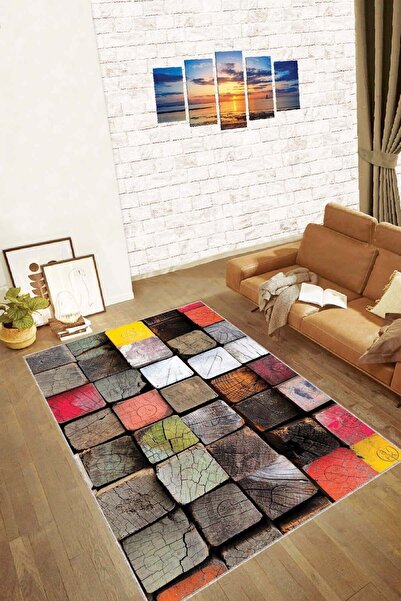 Viva Weaver's Kaymaz Tabanlı Makinede Yıkanabilir Mutfak Halısı