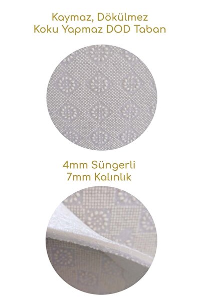 RugViva Kaymaz Tabanlı Makinede Yıkanabilir Mutfak Halısı Mt38