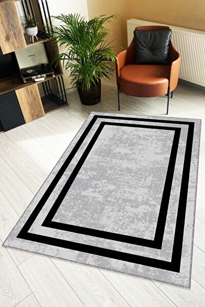 Viva Home Gri Mutfak Halısı Kaymaz Taban Makinede Yıkanabilir Leke Tutmaz Ar1347