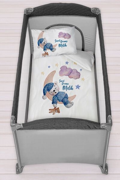 Customized 75x120 Park Bed Crib Duvet Cover Set