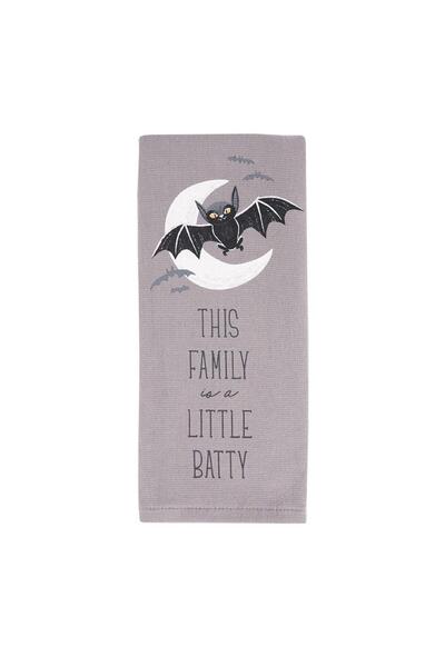 Baveno Halloween Patterned 100% Cotton 40x66 cm Hand and Face Towel Set - Baveno