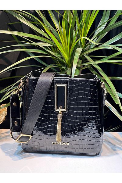 Levidor Levidor LEVDR.930126.SYHRGN - Faux Leather Om Hand and Arm Bag with Special Color Combination