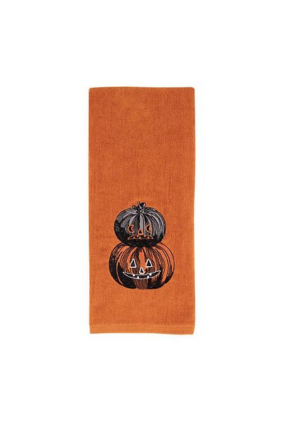 Baveno 40x66 cm Halloween Patterned Cotton Double Hand and Face Towel Set - Baveno