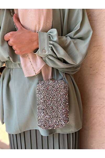 Çanta Trend Вертикальна вечірня сумочка - з довгим ланцюжком