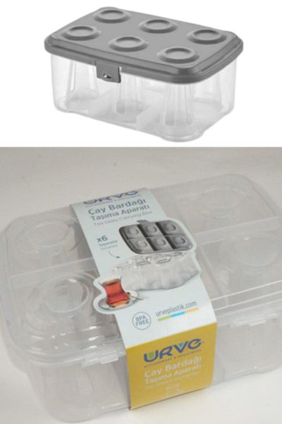 LİGROUND 6-Cup Capacity Tea Cup Set - Carrying Apparatus and Storage Box
