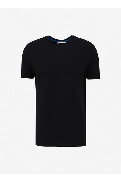 ALTINYILDIZ CLASSICS Six Stars Schwarzes Herren-T-Shirt – 4A 4824200065