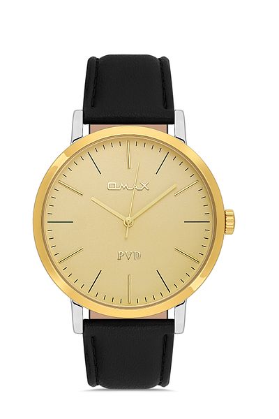 Omax Leather Men's Watches 00PR0043N001