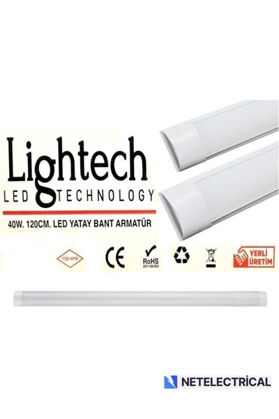 Lighttech 40W 120 CM LED YATAY BANT ARMATÜR BEYAZ IŞIK - 8 ADET