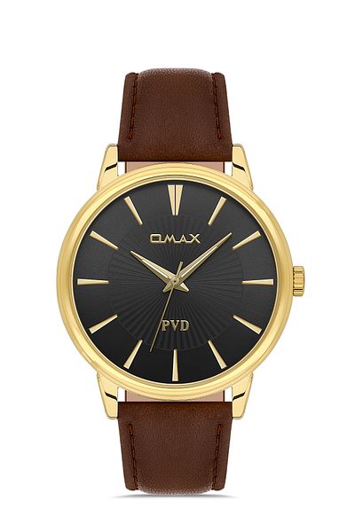 Omax Leather Men's Watches 00PR0045Q002
