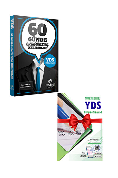Modadil Yayınları Modadil YDS 60 Günde Ezberbozan Kelimeler + YDS TG Deneme S...