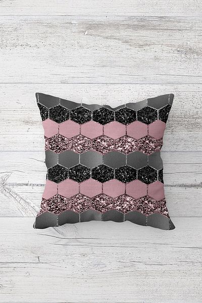 on the clouds Ballet Sequin Patterned Colorful Hidden Zippered Throw Pillow Cover Sofa Pillow Cover Set (4 Pieces)