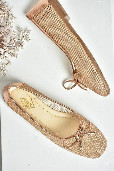 Fox Shoes S476350115 Balerini damă Bronze