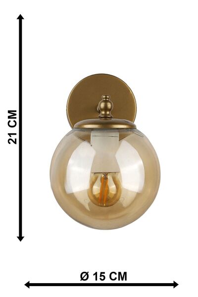 Begüsa Yağmur Aplik Eskitme-bal Glop Camlı