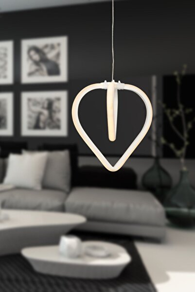 Begüsa Sevinç 3 Renk Ledli Tekli Avize Beyaz