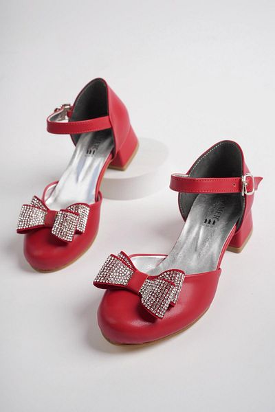 Ramer Bow Tie Girl's Evening Dress Shoes