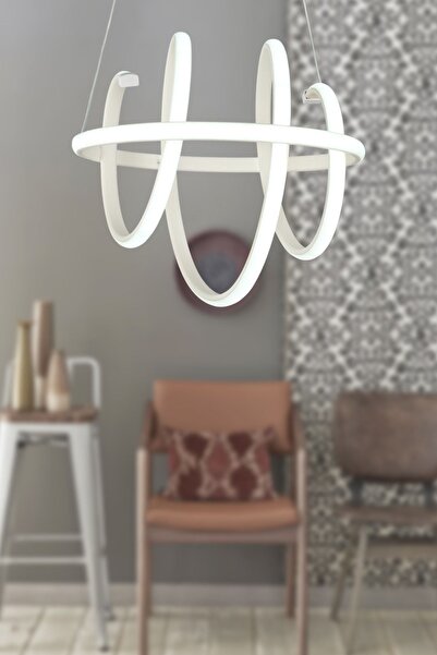 Begüsa Motive 3 Renk Ledli Avize Beyaz 30.luk