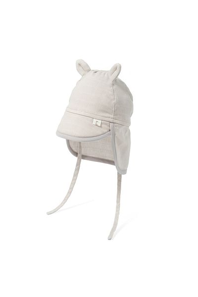 DEUX LAPINS 100% Cotton Muslin Neck Protected Baby Hat
