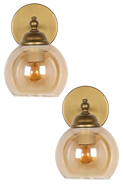 Begüsa Ginza Sconce 2 Pieces Antique Flat Glass
