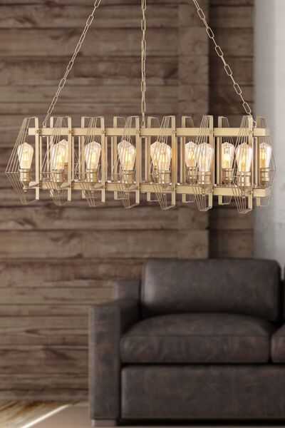 Begüsa İmera 14.Lü Sıralı Eskitme Avize