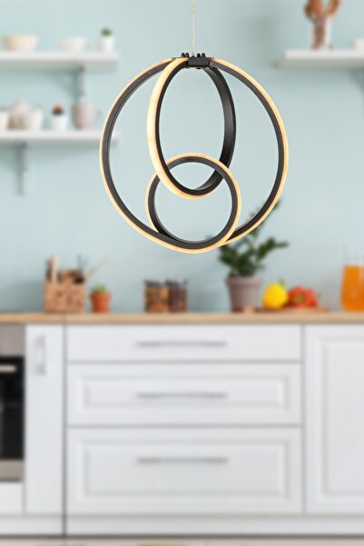 Begüsa Neo 3 Renk Ledli Avize Siyah