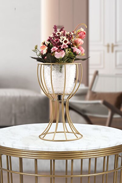 Begüsa Anafor Saksılık Eskitme 25 Cm Şeffaf Saksı Hediyeli