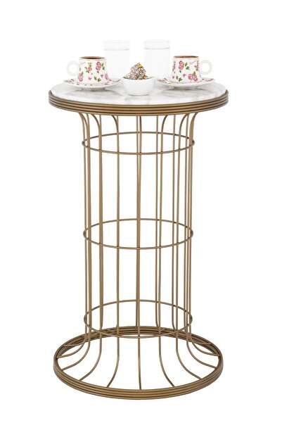 Begüsa Cemre Sehpa Eskitme Mermer