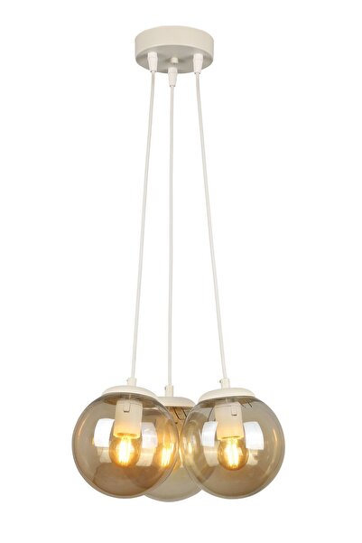 Begüsa Malta 3rd Chandelier White Honey Glass