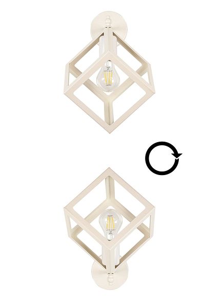 Begüsa Cube Sconce 2 Pieces White