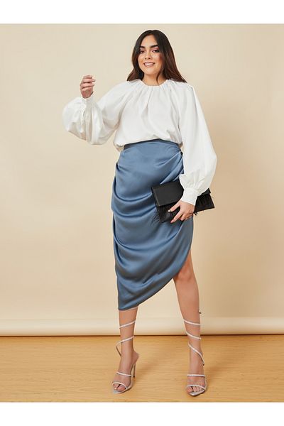 Styli Balloon Sleeve Relaxed Fit Blouse