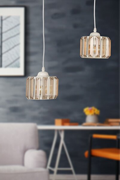 Begüsa Bosna 2.li Sıralı Avize Beyaz