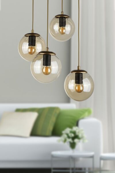 Begüsa Alegro 4.lü Avize Eskitme Bal Cam