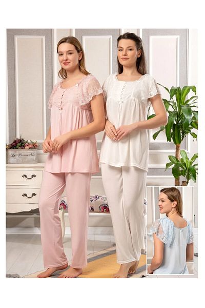 Bone Pijama Bone 5823 Set pijamale elegant cu mâneci scurte