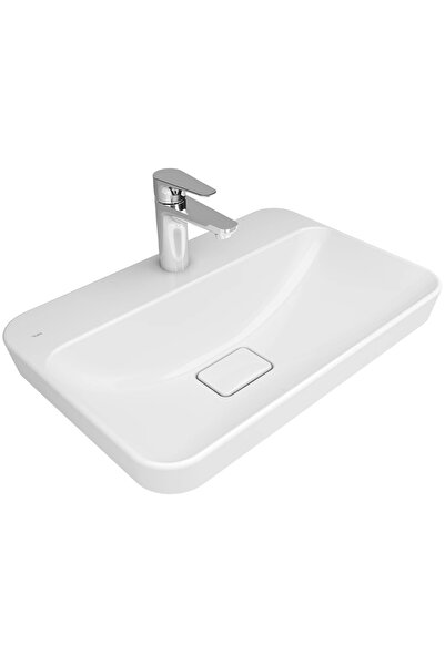 KALE Zero 2.0 60x40 Cm Beyaz Yarı Gömme Dikdörtgen Lavabo